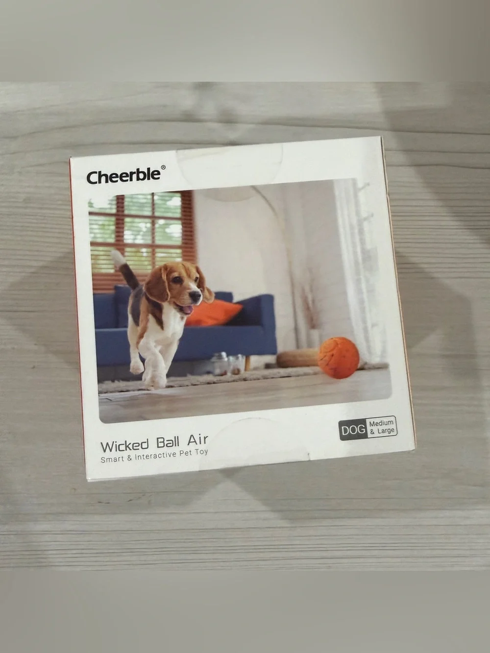Cheerble Wicked Ball AIR Smart Interactive Dog Toy- Orange